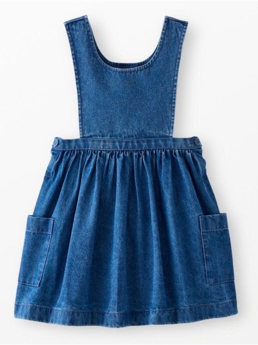 Hanna Andersson Denim Pinafore Dress - Blue